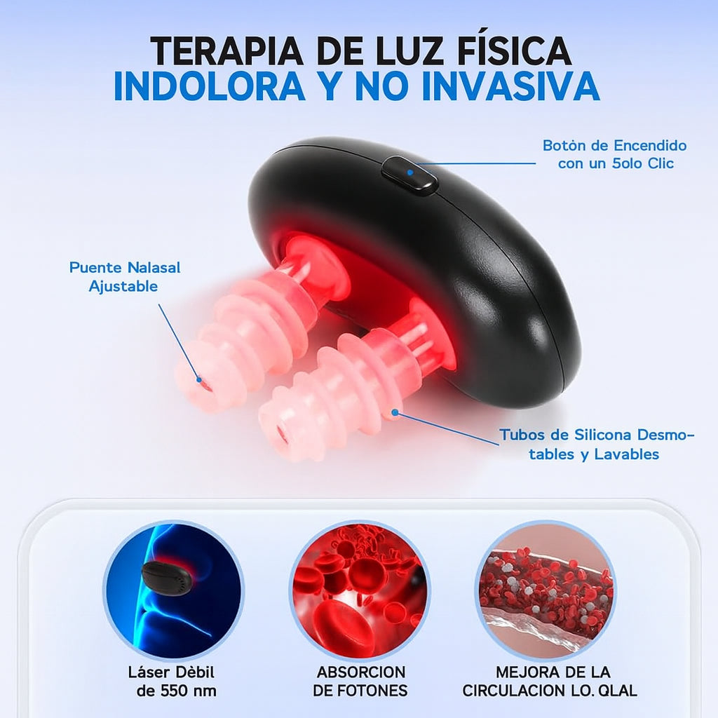 Dispositivo De Terapia Nasal Luz Roja